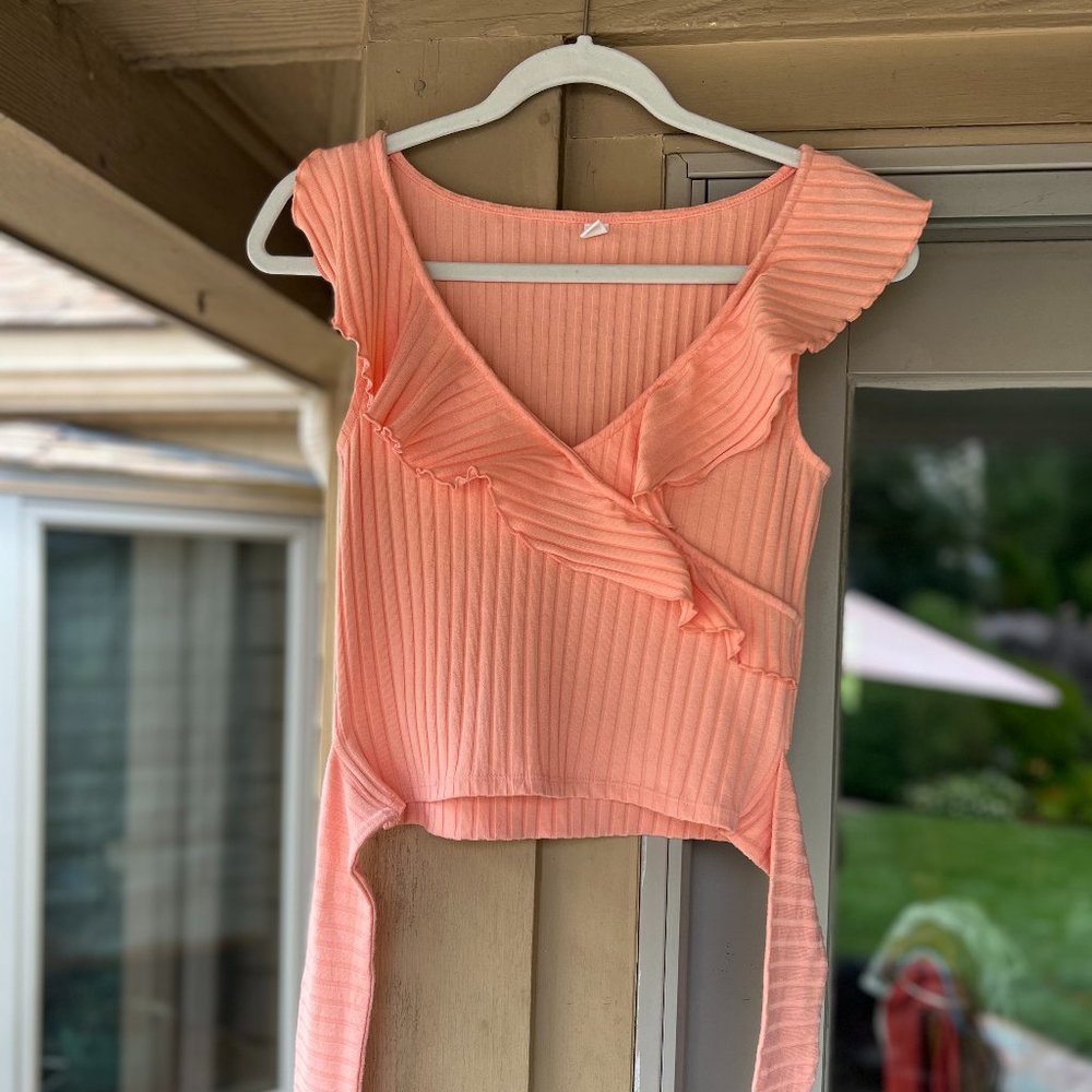 Tank-Top Blouse w/ Tie - Size M